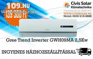 Klíma Gree Trend Inverter GWH09MA 2,5Kw